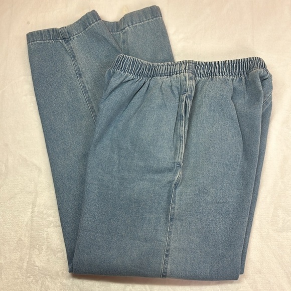 Woman Within Classic Fit Pull-on Elastic Waistband Cotton NWT 14W - Picture 3 of 6